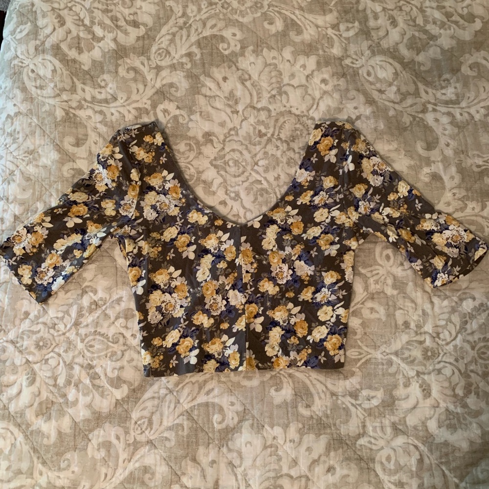 Floral Free People Crop Top